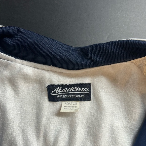 Akadema Men’s Navy 1/4 Zip Pullover 2XL Lined - Picture 5 of 6